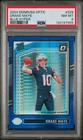 2024 PANINI DONRUSS OPTIC BLUE HYPER #229 DRAKE MAYE ROOKIE RC PSA 8