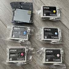 6 Genuine Epson 48 Ink T048 T0481-T0486 R200 R220 R300 R320 R340 RX500/600/620