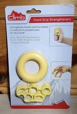 Climb Resistance Hand Grip Strengtheners, 40 LB Ring 8.8 LB Band - NEW/SEALED