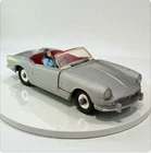Vintage Dinky Toys 114 Triumph Spitfire Silver Red Interior Diecast Car