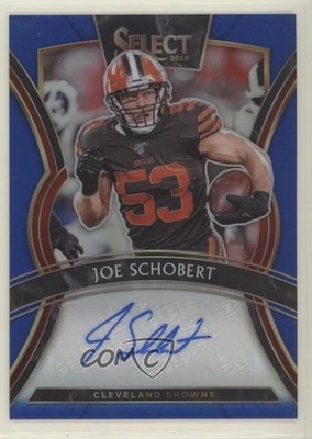 2019 Panini Select Signatures Blue Prizm 64/99 Joe Schobert #SP-JS Auto p3w