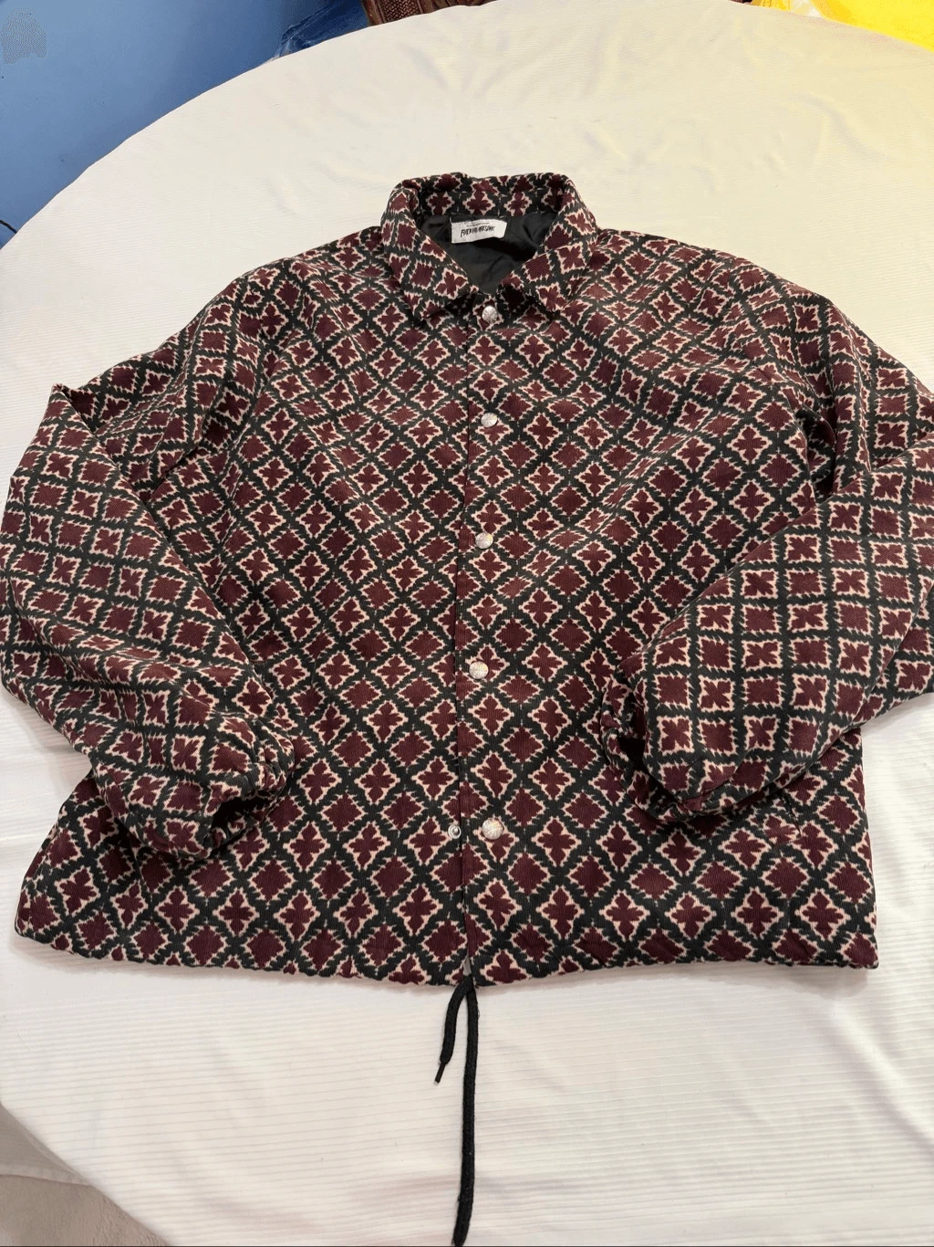 F*cking Awesome Embroidered Eyes Coaches Jacket Size XL See Measurements - product detail image 2