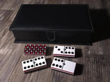Domino Poker Red Deluxe Jumbo dominoes, dominoes, domino set, dominoes set