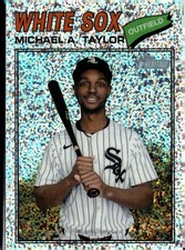 2026 Topps Heritage #45 Michael A. Taylor Chrome Silver Sparkle Refractors