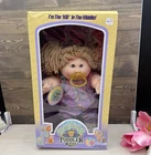 Vintage 1987 Cabbage Patch Toddler Kids Girl Blonde Hair Brown Eyes Pacifier
