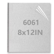 6061 Aluminum Sheet Metal 8x12x1/4 Inch Heavy Duty 6mm Thick Flat Plate DIY