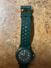 Rare Vintage SwissArmy Green Military Field Watch. Working Swiss Made