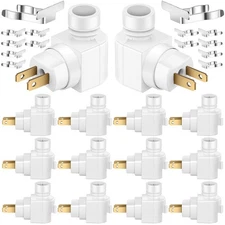 12 Sets Night Light Base 360° Plug in Night Light Module Rotating Lamp Plug w...