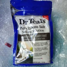 Dr. Teal's Activated Charcoal & Hawaiian Black Lava Salt - 3 lbs 