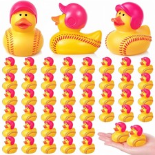 24 Pcs Rubber Ducks 2 Inch Bulk Sport Party Favors for Team Events Decorations