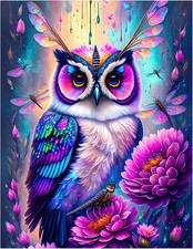 Diamond Painting Kits for Adults, Owl 5D DIY Diamond Art Kits Full Drill Diamond