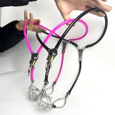 Male Invisible Chastity Belt Pants Device Stainless Stee Cage Adjustable Hollow