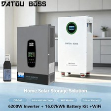 48V 314A LiFePO4 Batterie 16,07kWh Hausspeicher+6.2kW Hybrid …