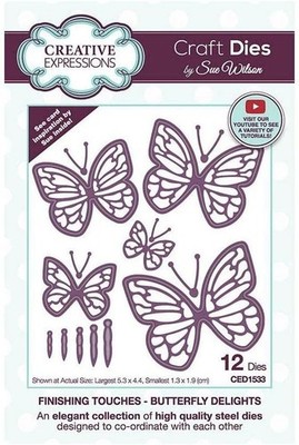 Creative Expressions Metallschicht-Stanzformen Sue Wilson Butterfly Delight CED1533