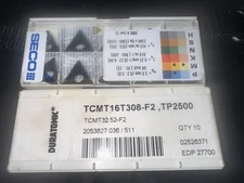 SECO CARBIDE INSERTS QUANTITY 10 TCMT16T308-F2 TP2500