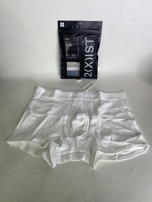 2xist Luxe Dream Low Rise Trunk Boxer Briefs White Mens Size S