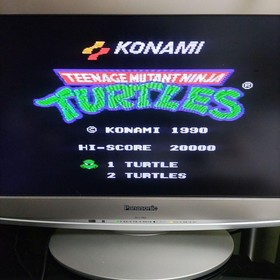 Teenage Mutant Ninja Turtles Nintendo Famicom Game Cartridge NTSC-J Cleaned