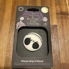 Jack Skellington Popsocket Rubber Glow in the Dark Phone Grip & Stand New HTF