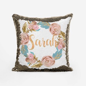 personalised sequin pillow