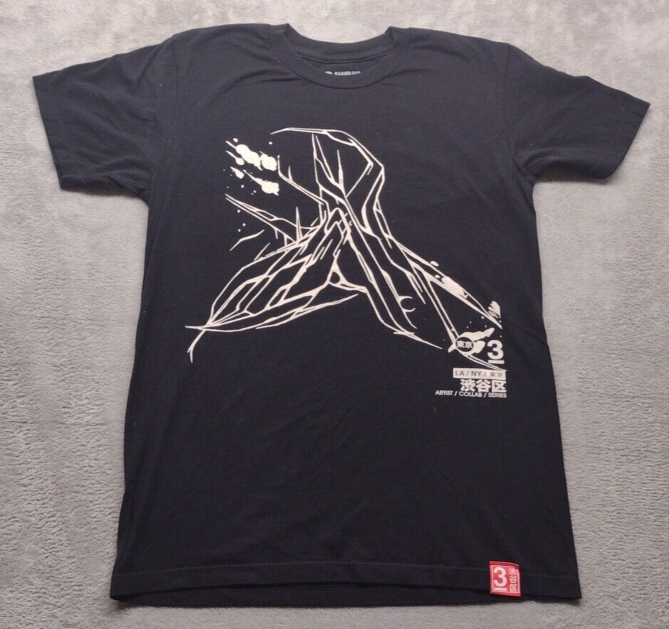 Shibuya LA NY Tokyo Tourist Spot Japan T Shirt Small Black