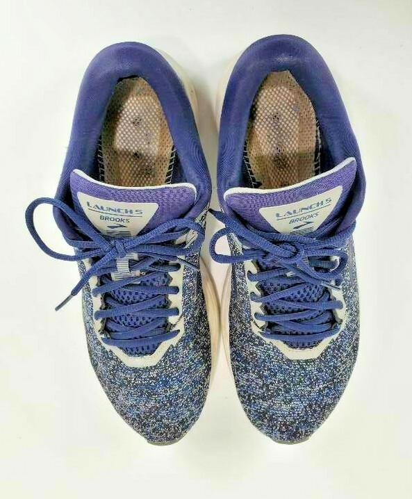 Brooks Mens Launch 5 Running Shoes Blue 1102781D450 Lace Up  display picture 3