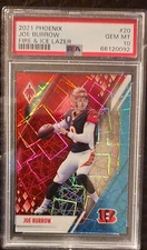 2021 Panini Phoenix Joe Burrow Cracked Ice /50 PSA10