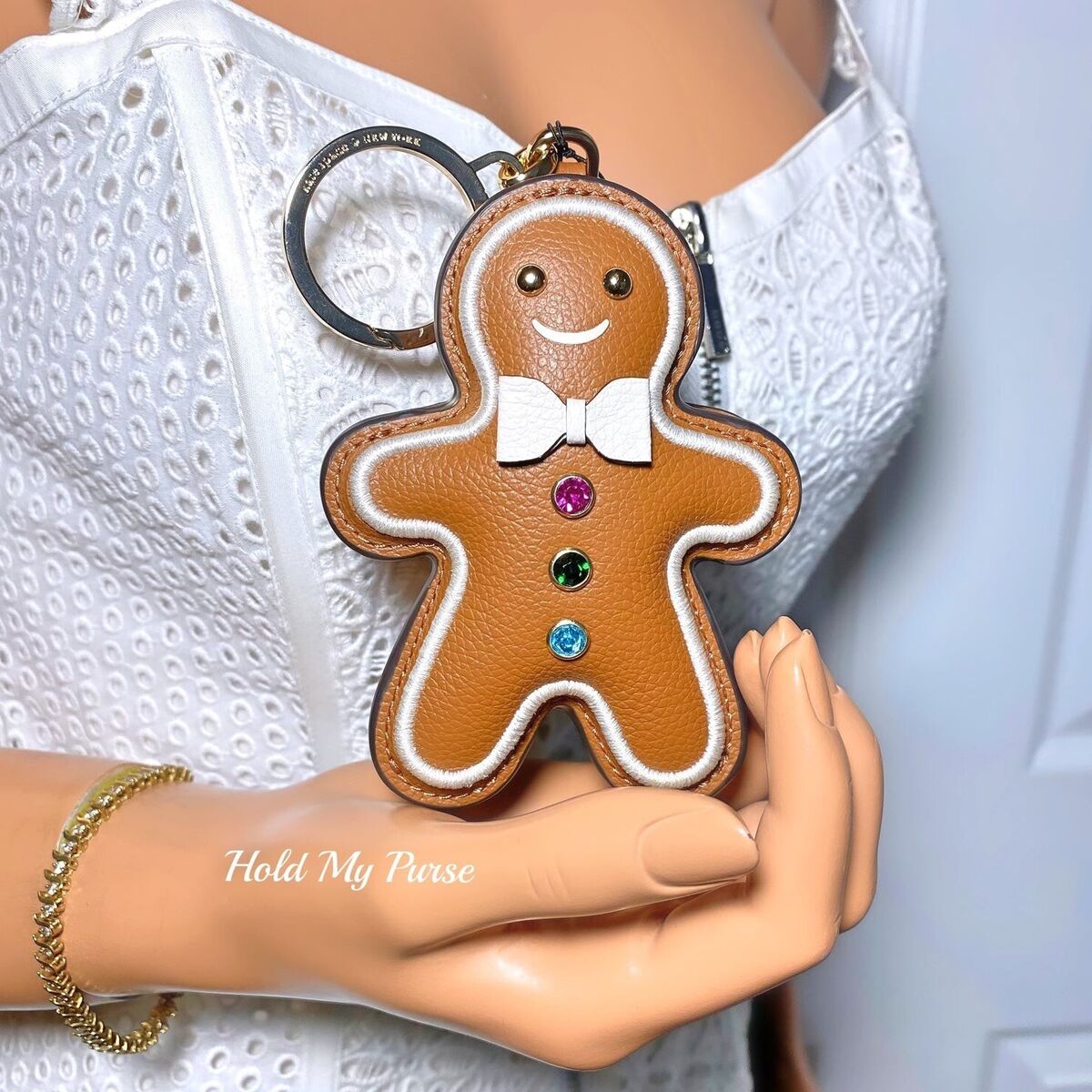 Kate Spade Gingerbread Man Keychain Bag Charm NWT | eBay Kate Spade Gingerbread Man Keychain Bag Charm NWT | eBay