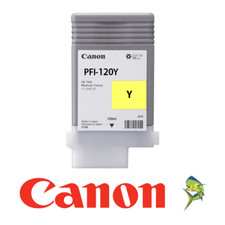 Canon PFI-120Y Yellow 130ml Ink Tank OEM, NEW