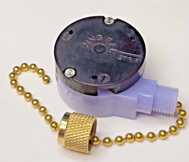 Zing Ear Ze 228 S E 89885 Switch 2 Sd Ceiling Fan Pull Chain Ze 228s Zing Ear Brass Look 2 Sd Pull Chain Ceiling Fan Switch