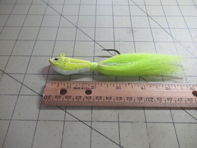 Spro Prime Bucktail Jig 3 oz Fishing Lure Bulk Fluke Striped Bass Jig Chart 3 oz
