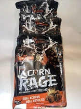 LOT OF 3 WILDGAME INNOVATIONS ACORN RAGE DEER ATTRACTANT 5 LB. BAG Each Free Shi
