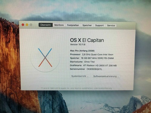 Apple Mac Pro 4-Core Intel Xeon 2,8GHz 16GB RAM SSD 120GB HDD 500GB SuperDrive - Bild 4 von 5