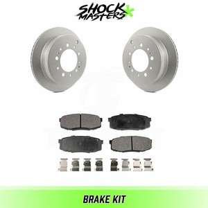 Rear Semi Metalic Brake Pads & G-Coated Rotor Kit for 2007-2018 Toyota