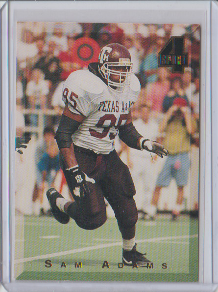 1994 Classic Four Sport Rookie #58 Sam Adams Texas A&M Aggies Seattle Seahawks