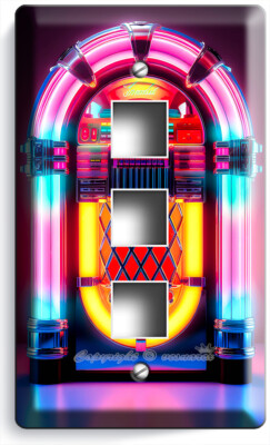 JUKEBOX RETRO MUSIC PLAYER MACHINE NEON LIGHT SWITCH OUTLET