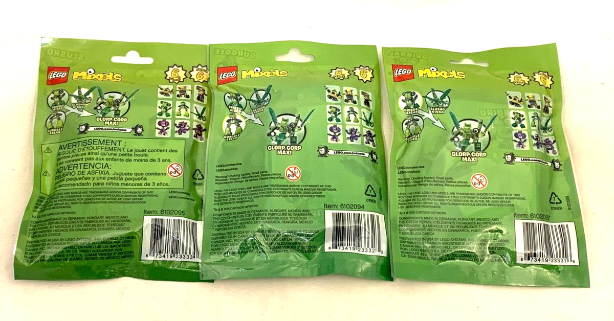 NEW Lego Mixel 41548 41549 41550 Series 6 SLUSHO GURGGLE NEW Lego Mixel 41548 41549 41550 Series 6 SLUSHO GURGGLE