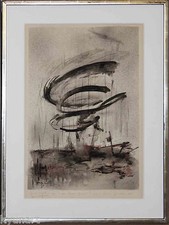Contemporain Abstrait Artiste Thina Gora, Original Signé Aquarelle Et Encre