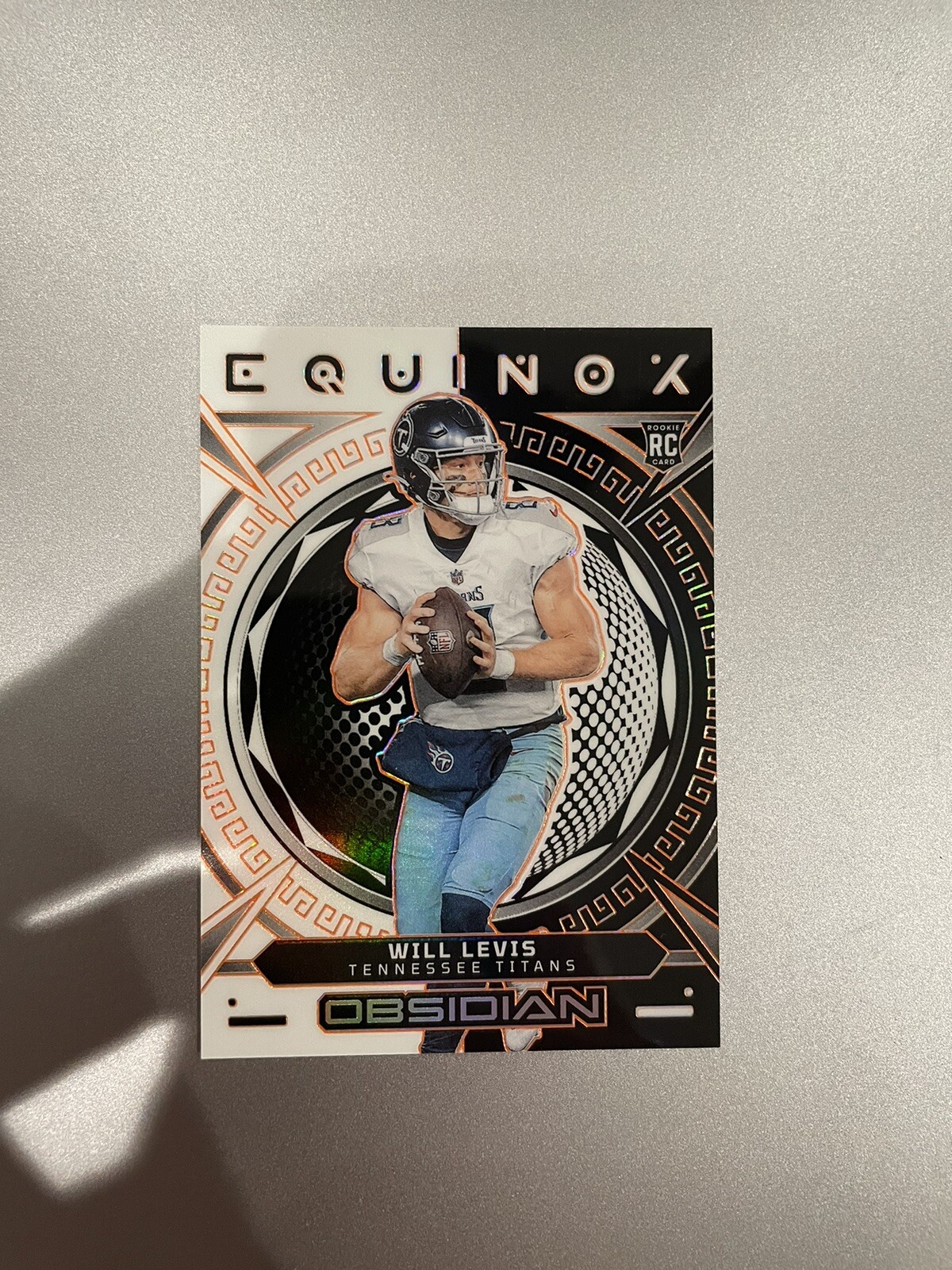 2023 Panini Obsidian - Equinox Orange Electric Etch #24 Will Levis /65 (RC)
