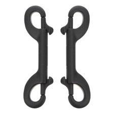 2 Pcs Double Ended Buckle Clip Hook Versatile Bolt Snap Spring-loaded