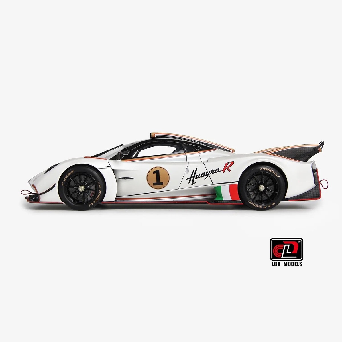 LCD Pagani Huayra R Matte Pearl White 1:18 | eBay