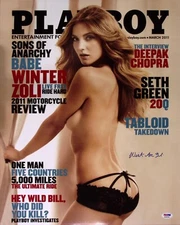 Winter Ave Zoli Signed Playboy 16x20 Photo PSA/DNA March 2011 Sons of Anarchy