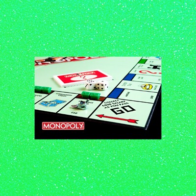 Very Cool Modern Postcard - Monopoly Postcard - Board Game Postcards
