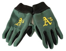 MLB OAKLAND ATHLETICS LOGO A'S SPORT UTILITY WORK GLOVES GRIP  