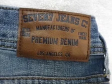 Seven7 Men's Jeans 40 x 32 Straight Stretch Denim Boot Cut 5 Pocket Medium Wash