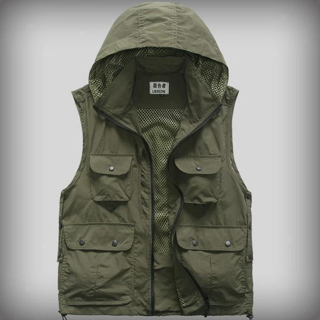 Multi pocket fishing clearance jacket