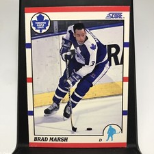 1990-91 Score Canadian Brad Marsh Toronto Maple Leafs #219
