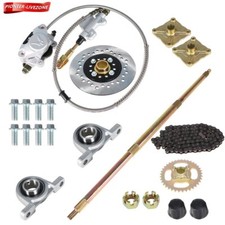 Go Kart Rear Live Axle Kit, Brake Assembly,Sprocket  Hub,Hub Drift Trike new
