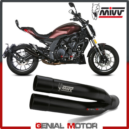 Terminale Scarico MIVV Double Gun Black Inox Nero kat BENELLI 502C 2019 > 2022 - Picture 1 of 6