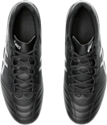 ASICS Soccer Shoes DS LIGHT CLUB WIDE 1103A097 Black Silver ASICS Soccer Shoes DS LIGHT CLUB WIDE 1103A097 Black Silver