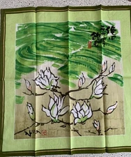 Akira Art Floral Scarf Made in Japan